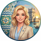Ilustração de Sofia, assistente imobiliária digital
